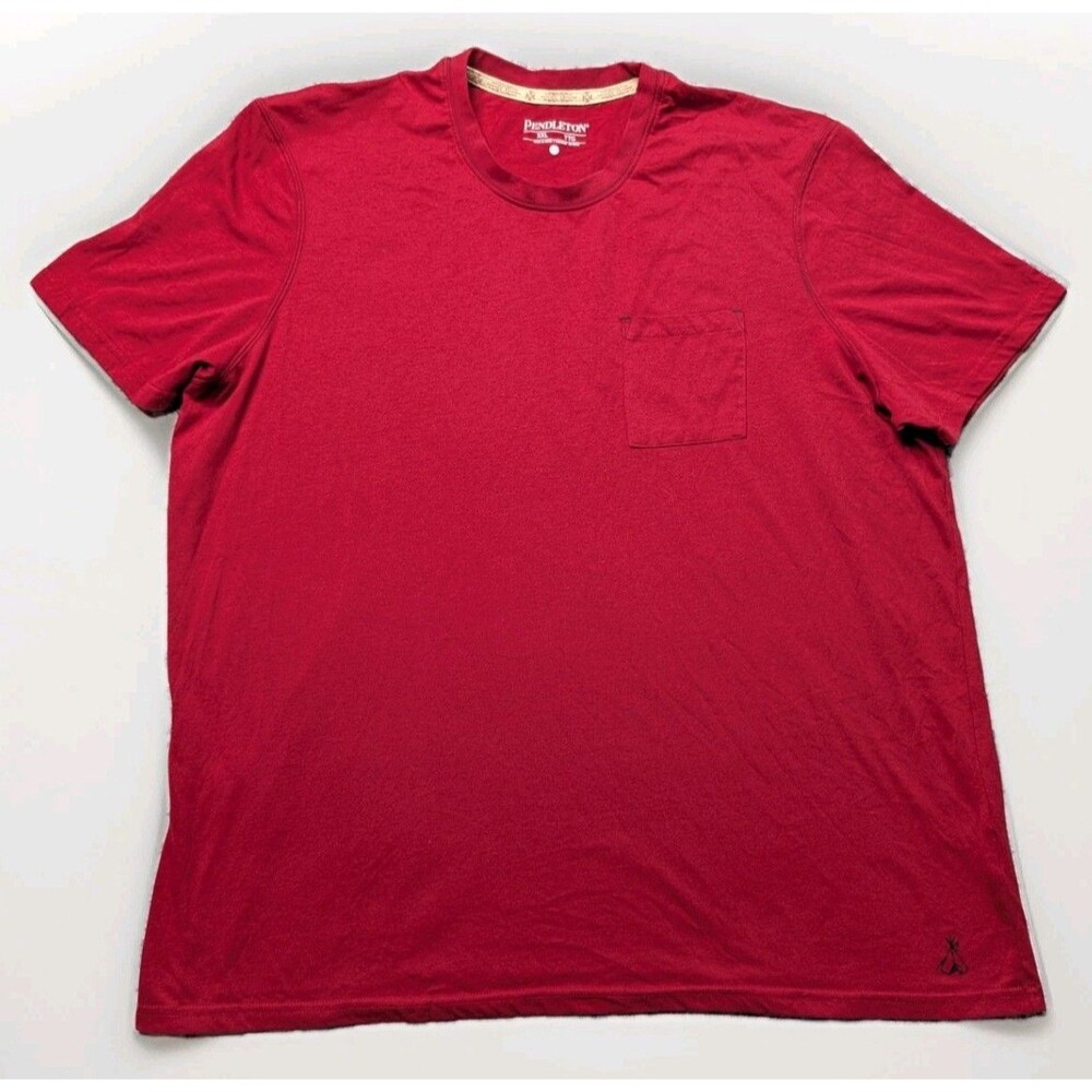 Men's Pendleton Red Single Pocket T-Shirt Size XXL